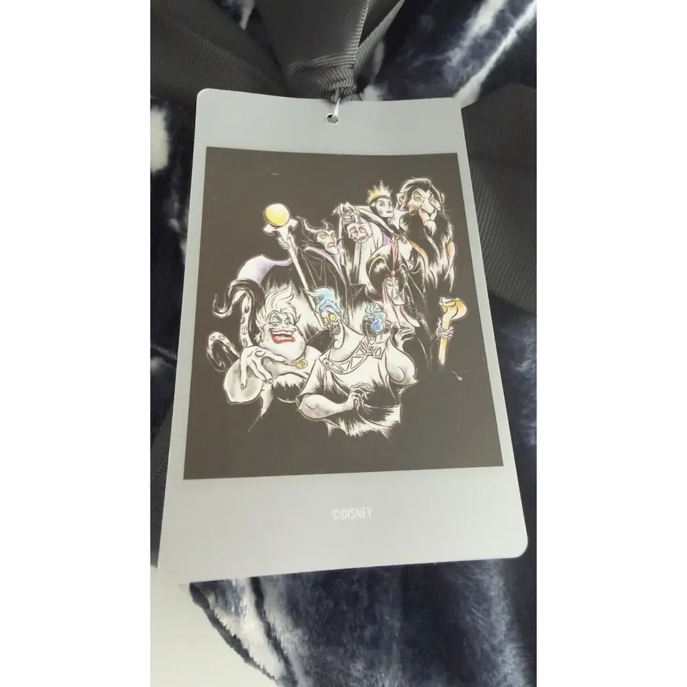 Disney Villains Sketch Art Fleece Throw Blanket 50x60 NEW
